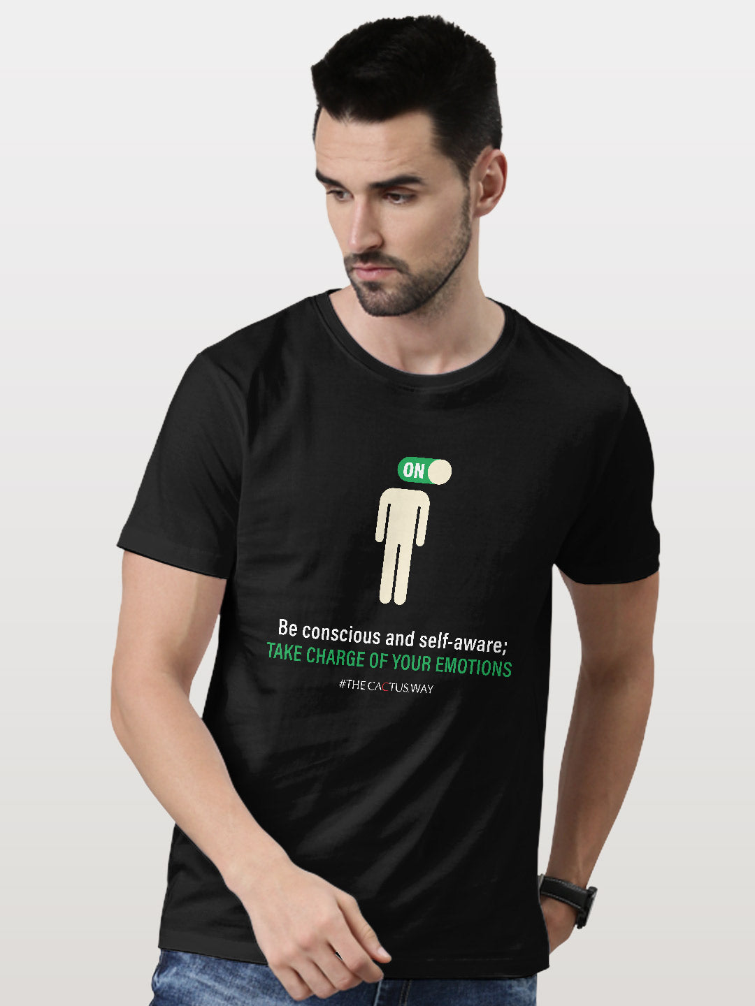 Be concious and self aware - Mens T-Shirts