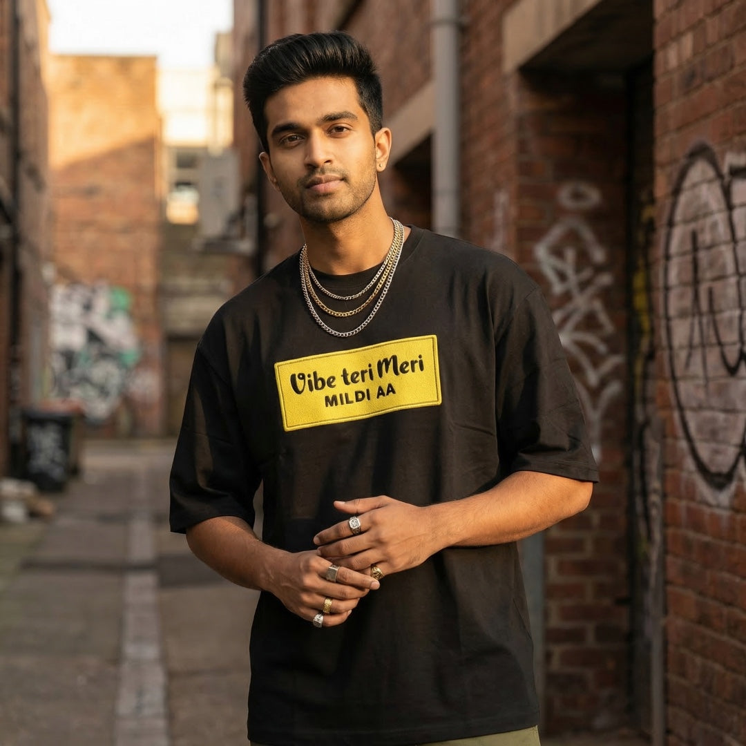 Vibe Teri Meri - Oversized T-shirt Black L