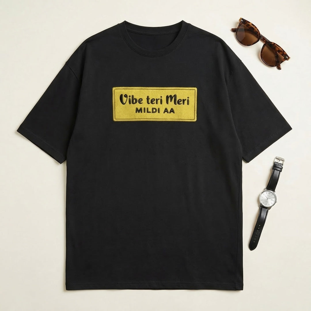 Vibe Teri Meri - Oversized T-shirt Black XL