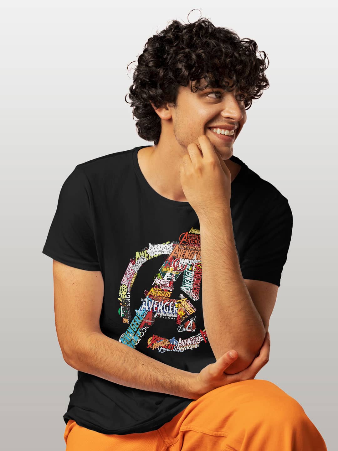 Avengers Titles - Unisex T-Shirt Black Medium