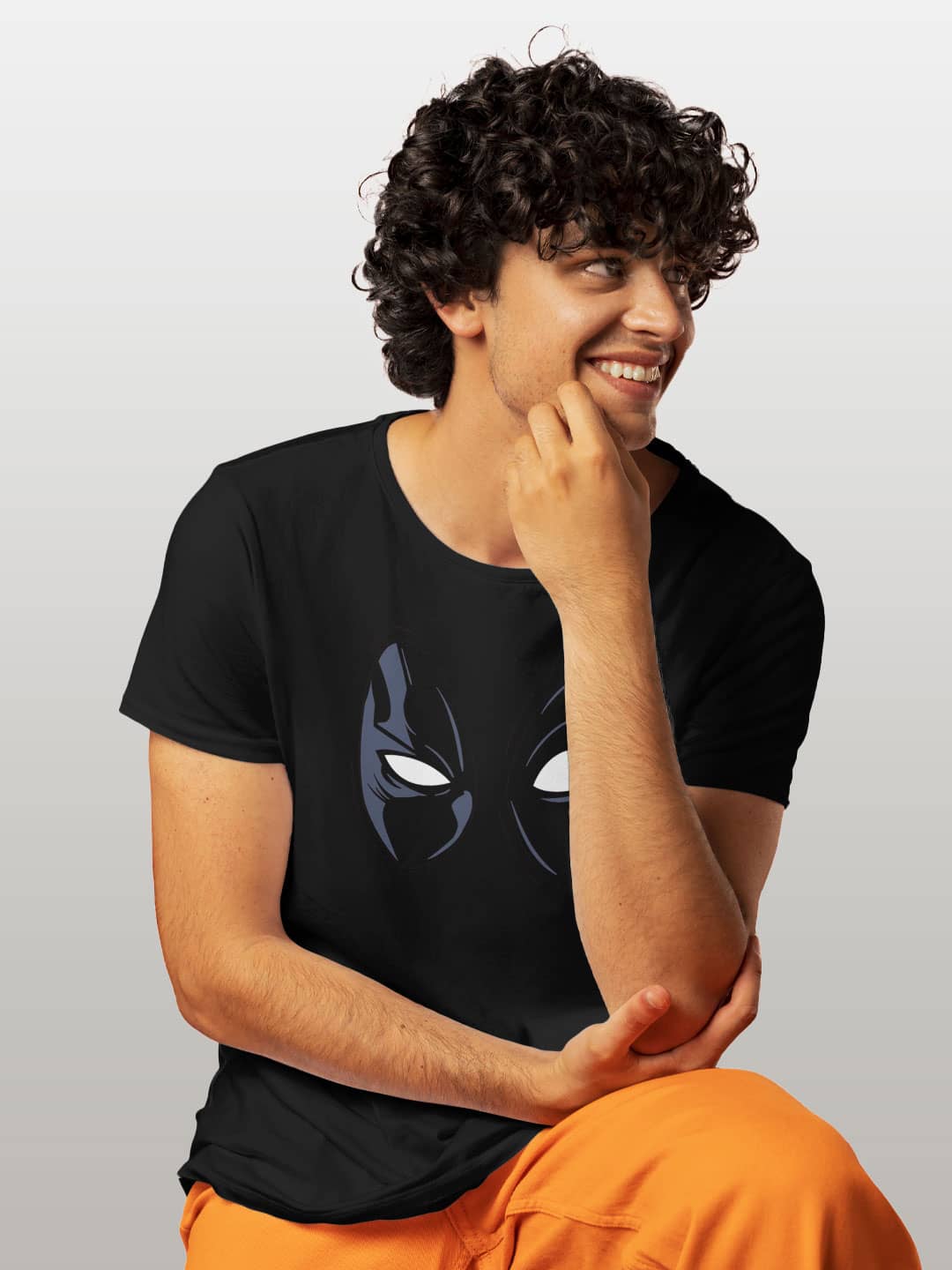 Deadpool Gaze - Mens T-Shirt Black Medium