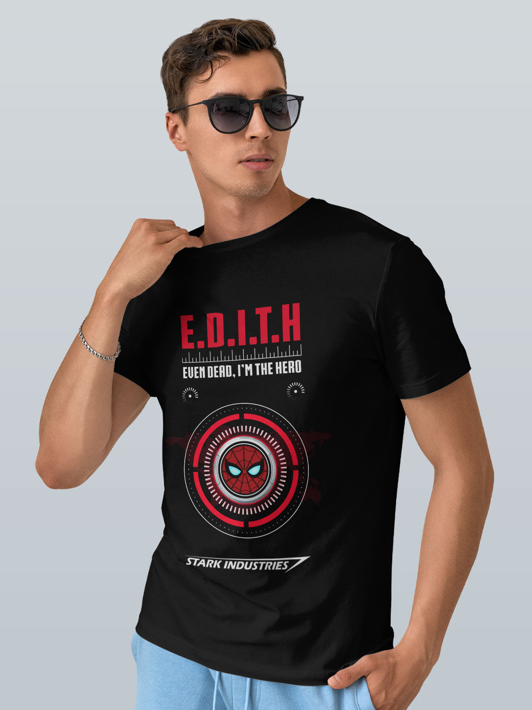 Hello Edith - Mens T-Shirt Black Medium