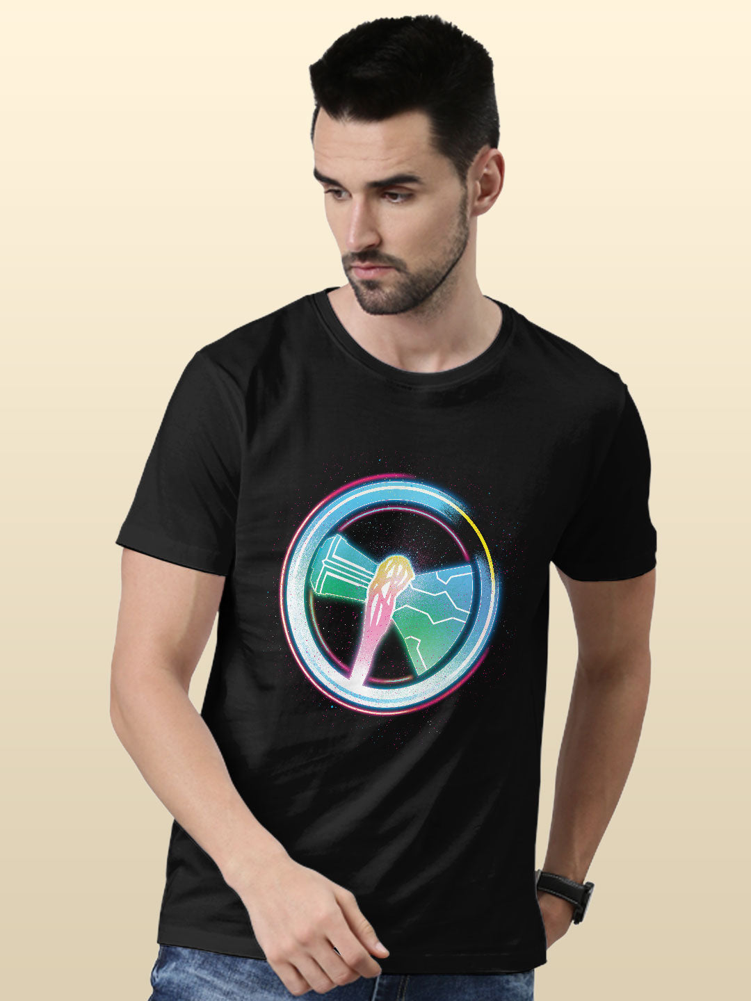 Bifrost Stormbreaker - Mens T-Shirt Black Medium
