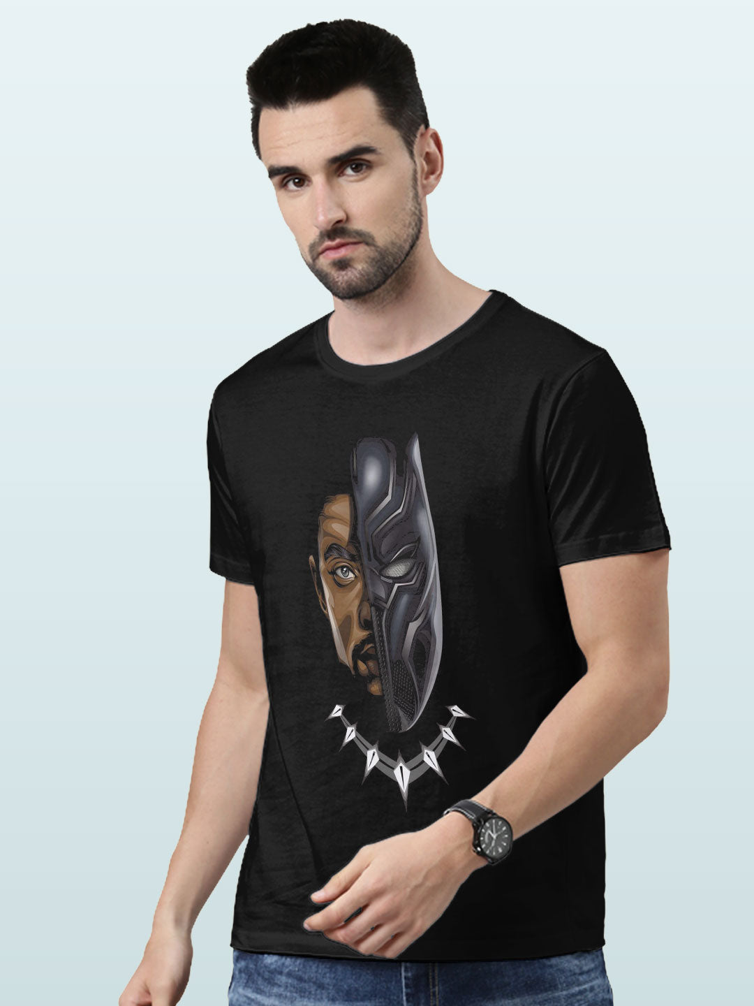 Tchalla Panther - Mens T-Shirt - Regular Fit - Black - Small