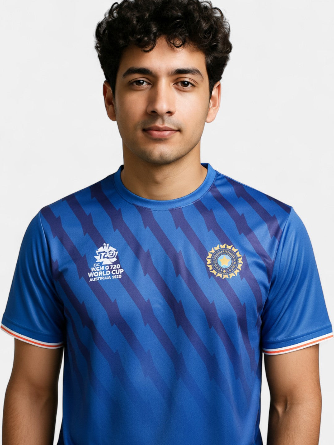 Stripped up - Mens T-Shirt Blue XL