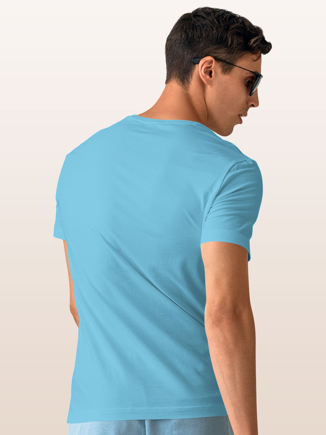 Angry Donald - Mens T-Shirt - Regular Fit - Sky Blue - Small