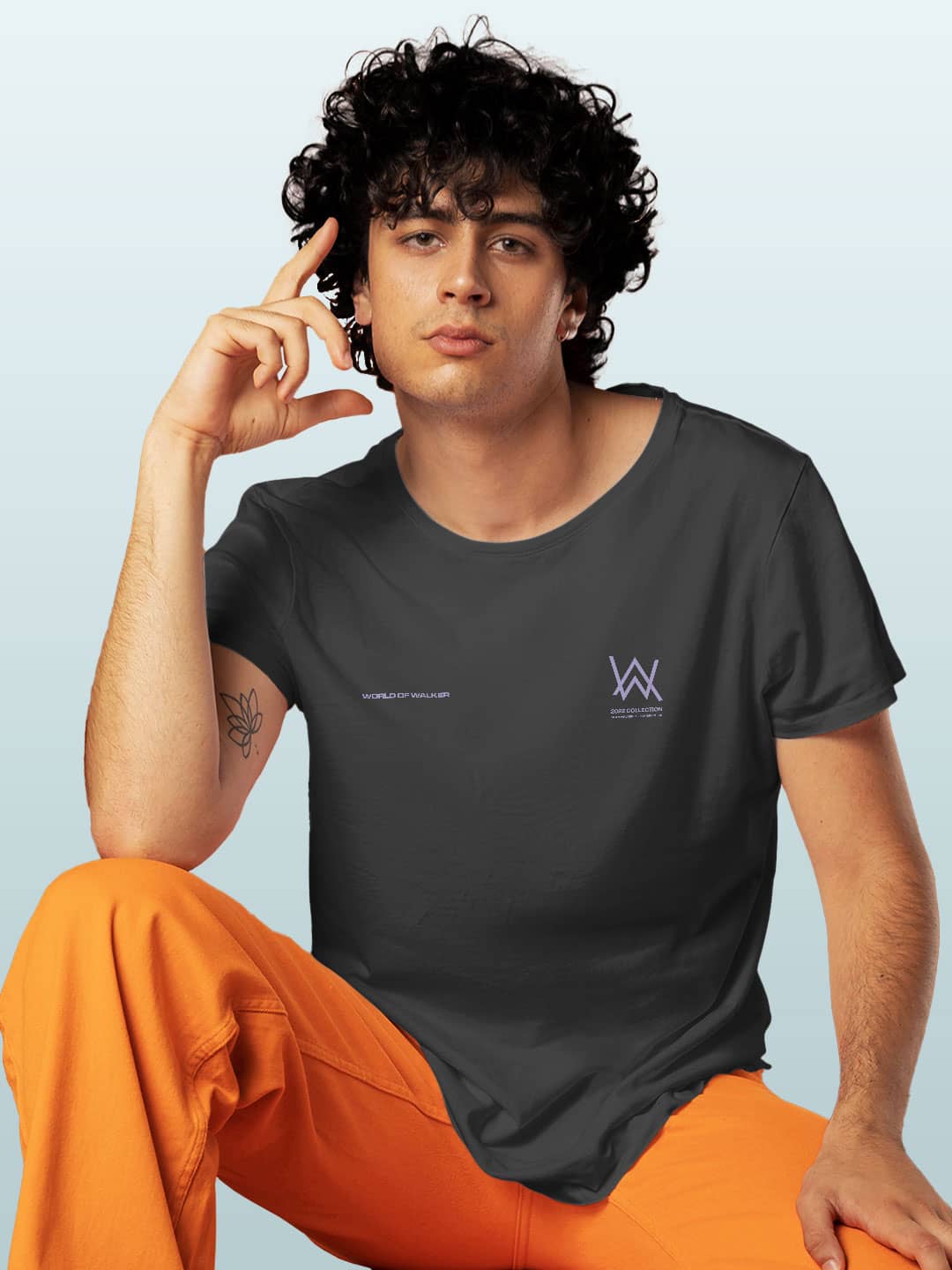 Alan Walker Melting Rose - Mens T-Shirt Steel Grey Small