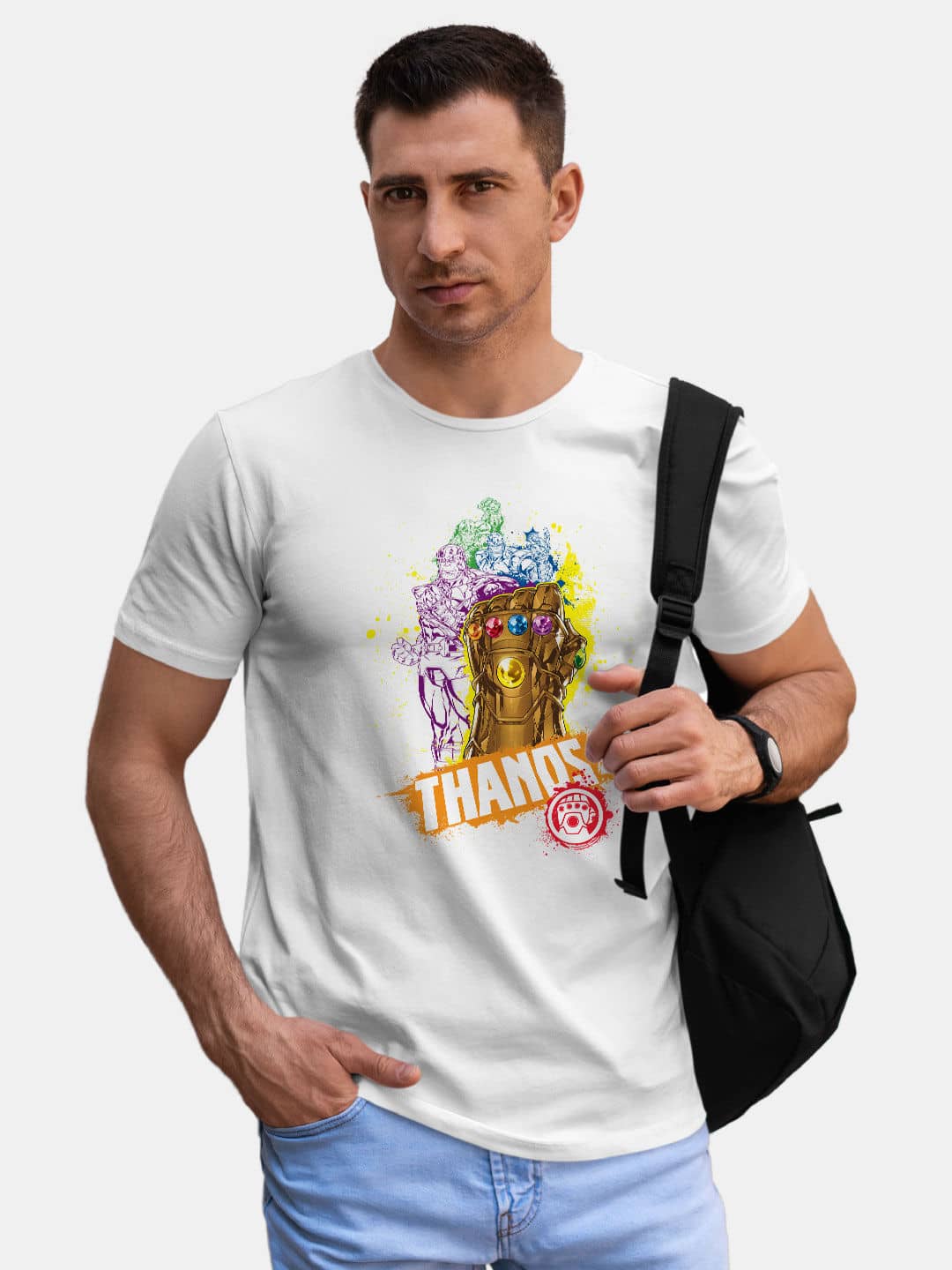 CMYK Thanos - Mens T-Shirt White Medium