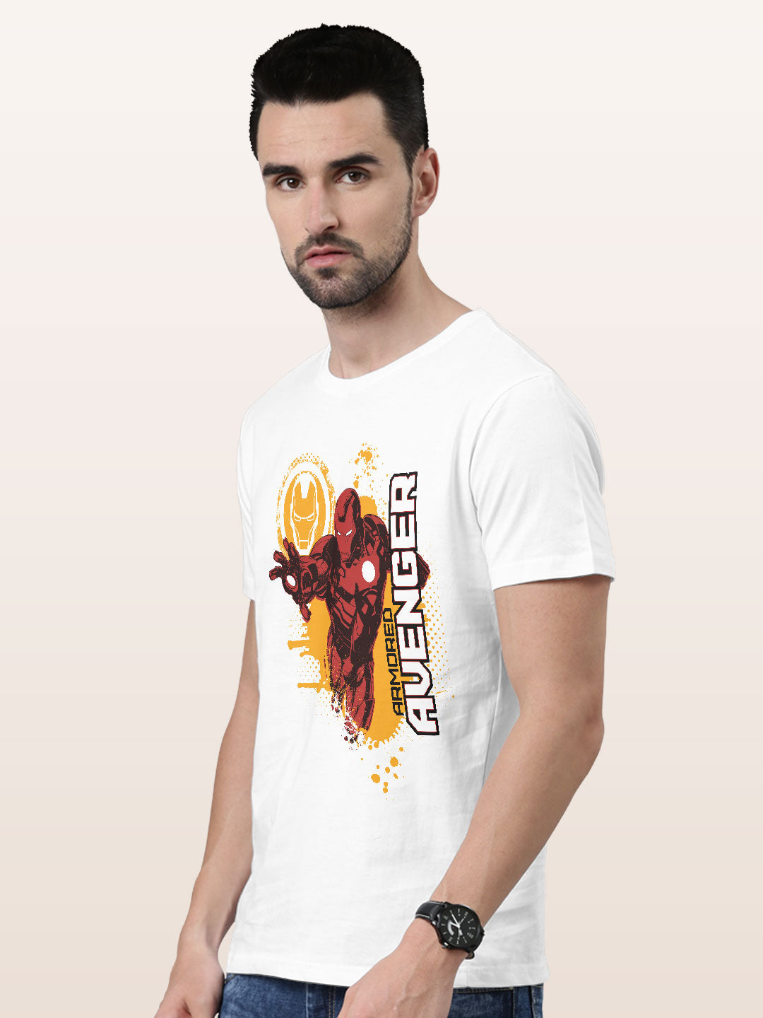 Armored Avenger - Mens T-Shirt White Medium