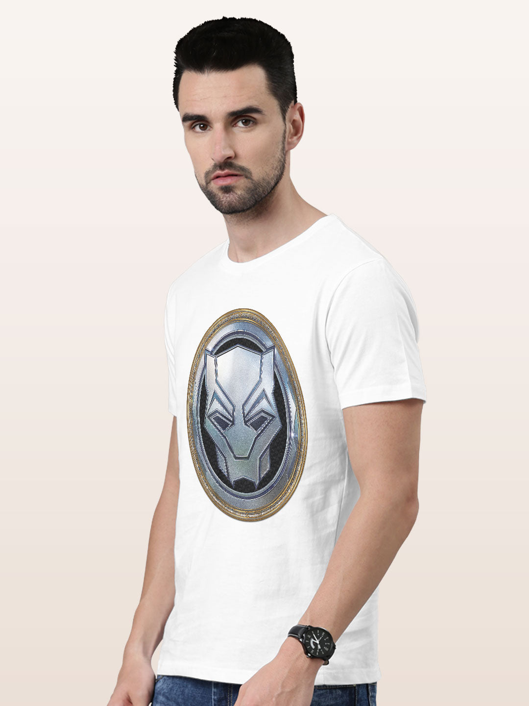 Wakanda Forever Vibranium Gold - Mens T-Shirt White Medium