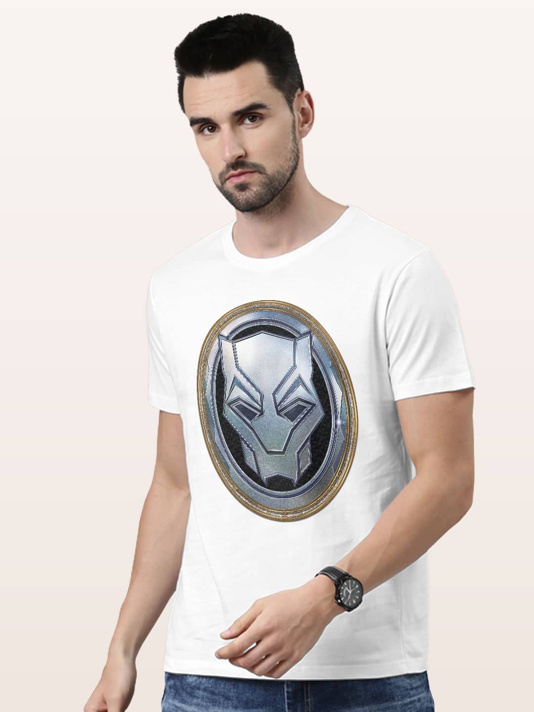 Wakanda Forever Vibranium Gold - Mens T-Shirt White Medium