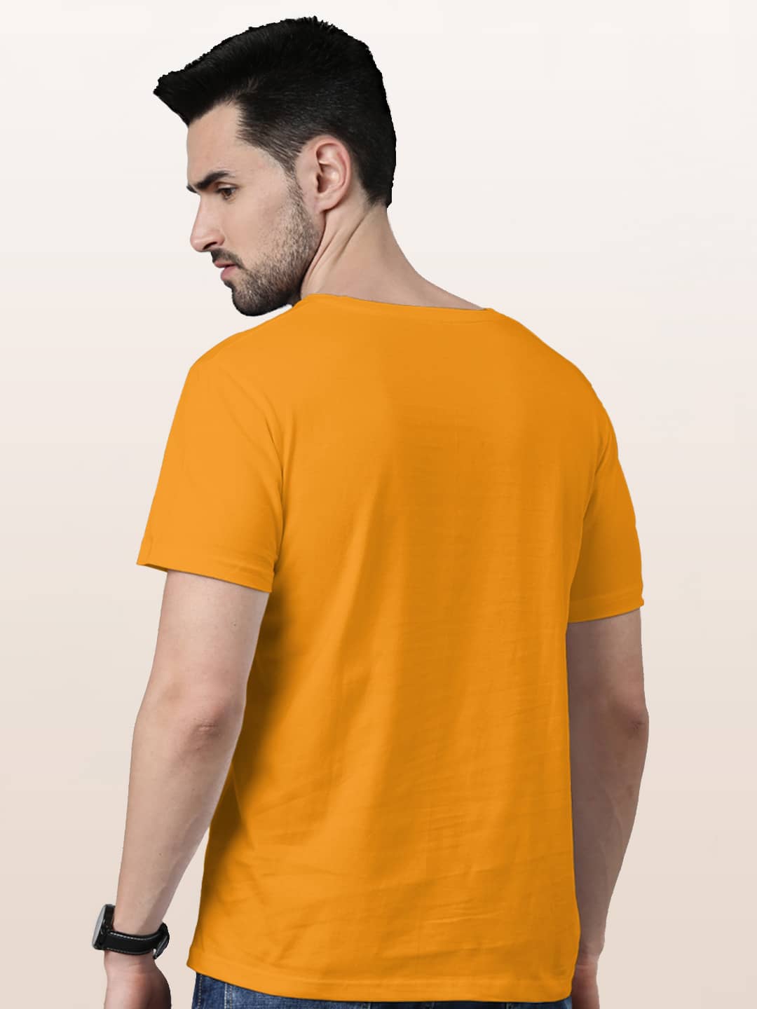 Mickey Body - Mens T-Shirt Yellow Small