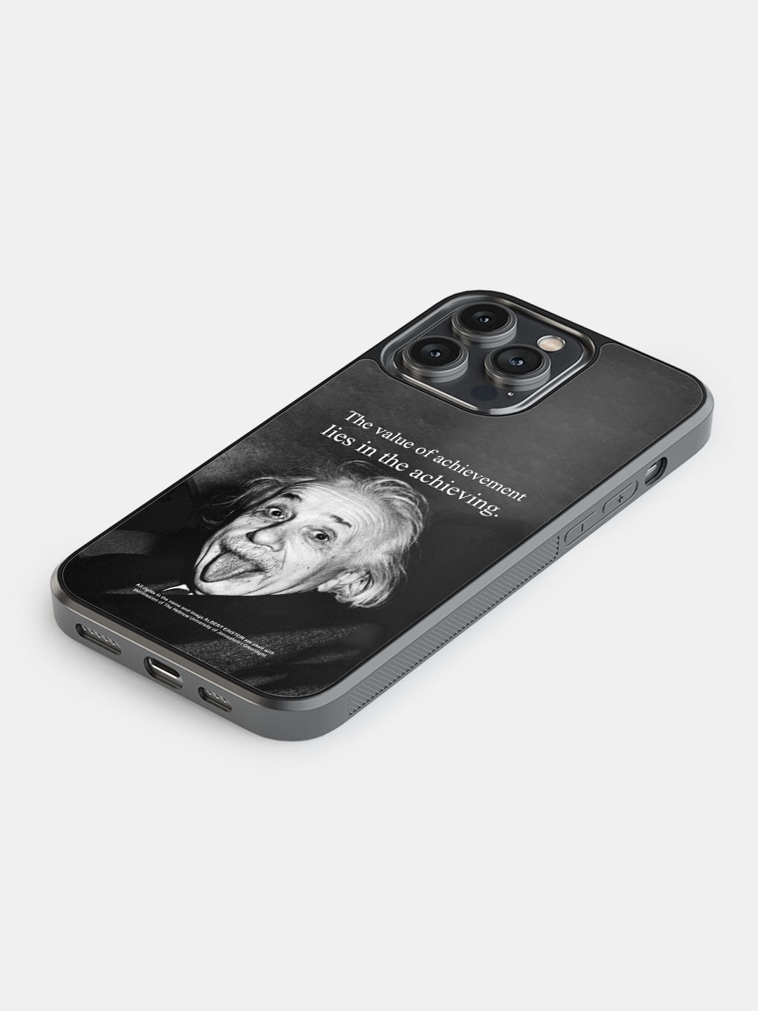 Achieving Albert Einstein - iPhone 14 Pro Max Bumper Cover
