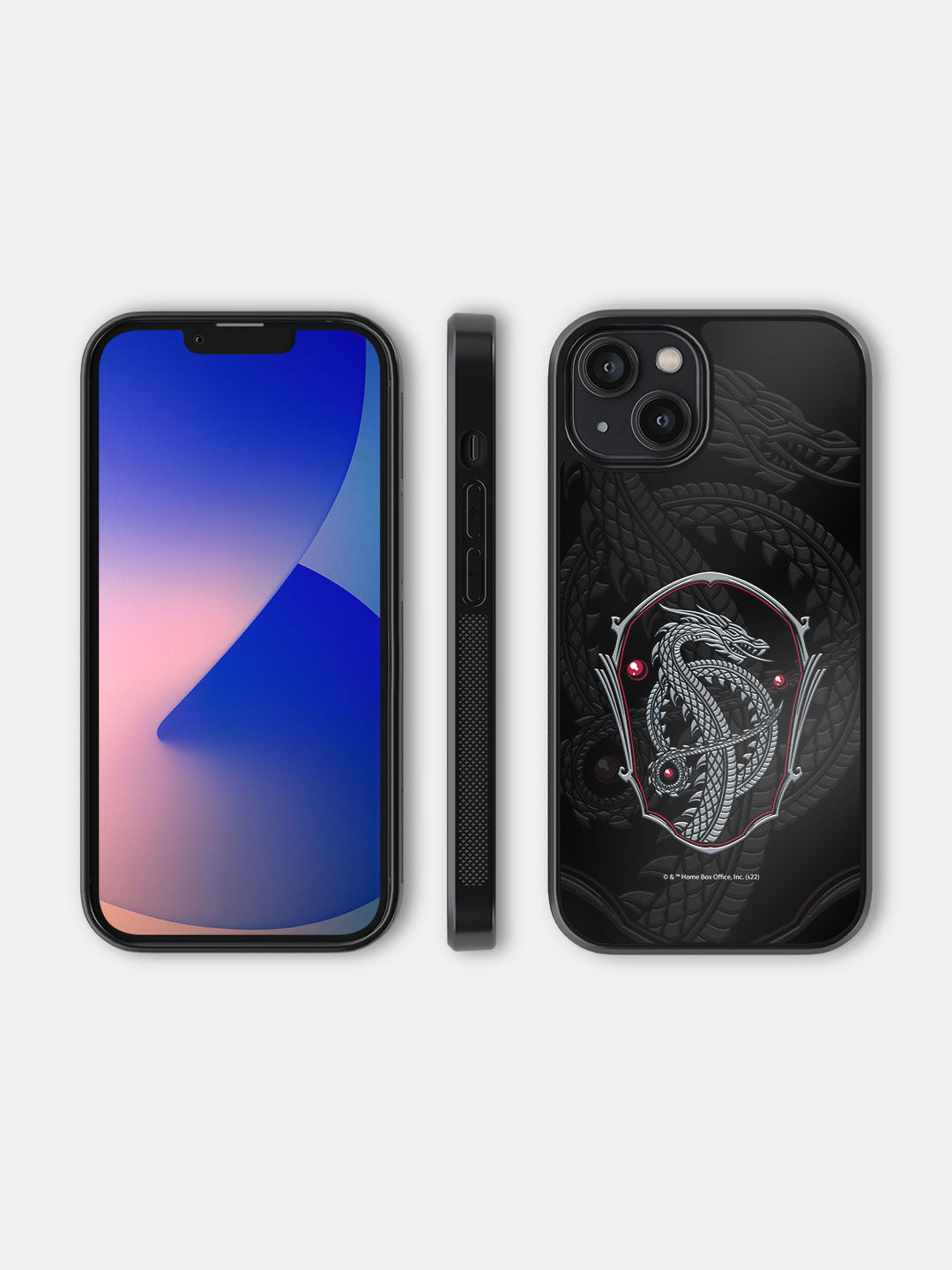 Silver Dragon Crest - iPhone 14 Bumper Cover