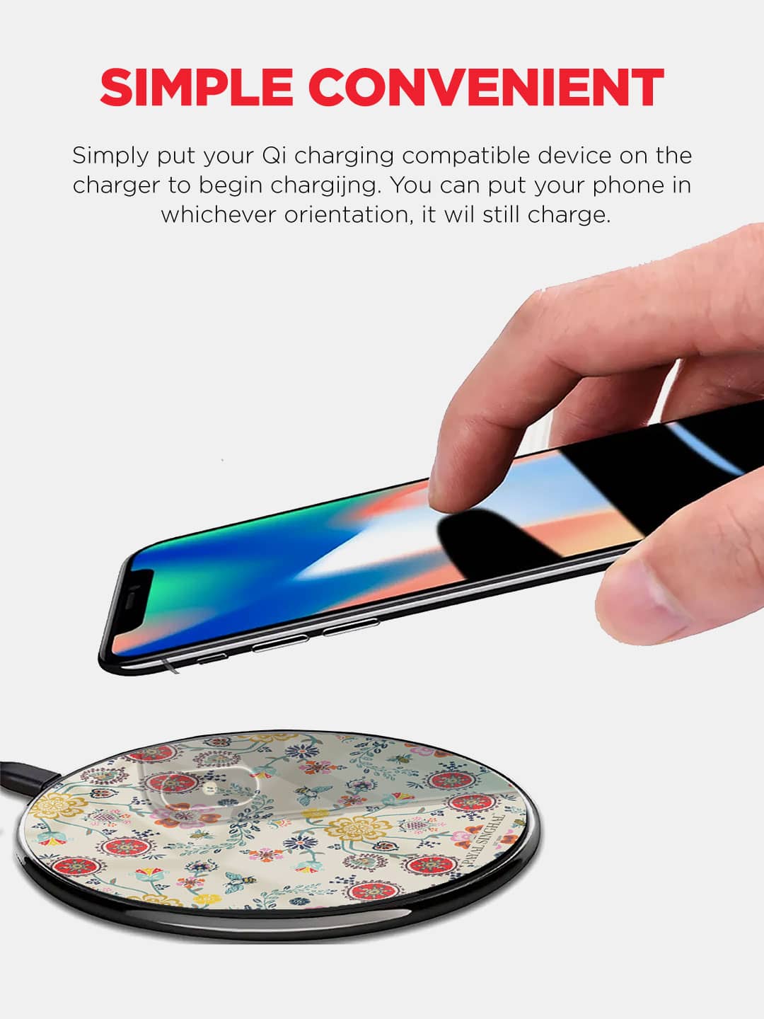 Payal Singhal Spring - Wireless Charger 15W Glass