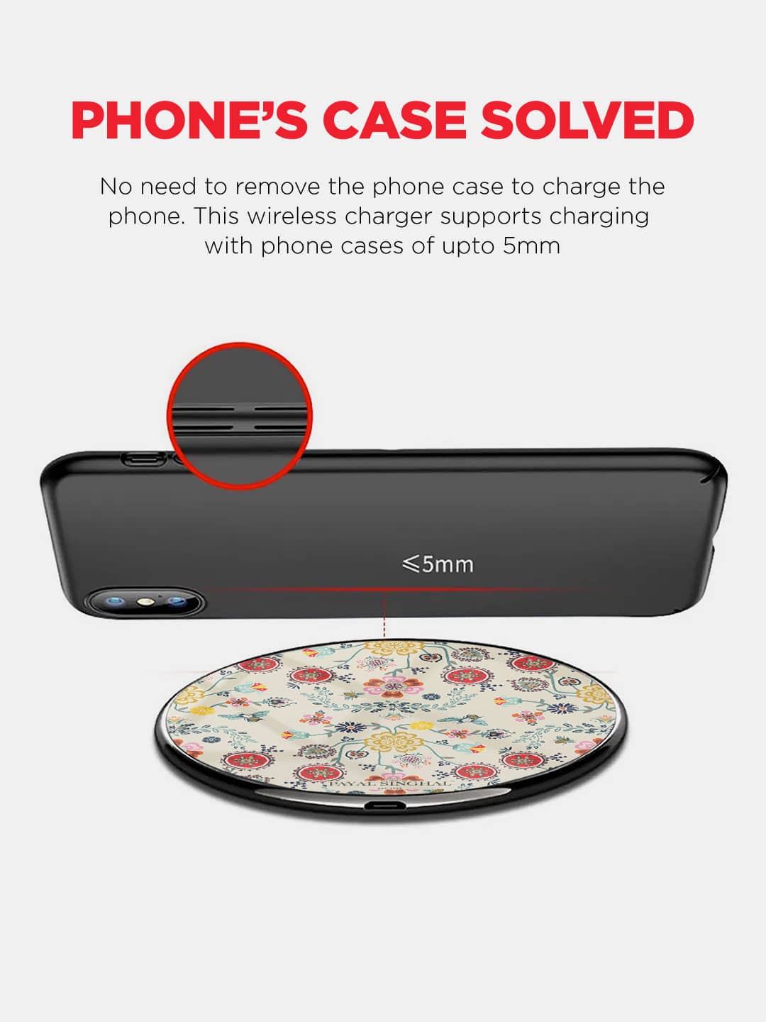 Payal Singhal Spring - Wireless Charger 15W Glass